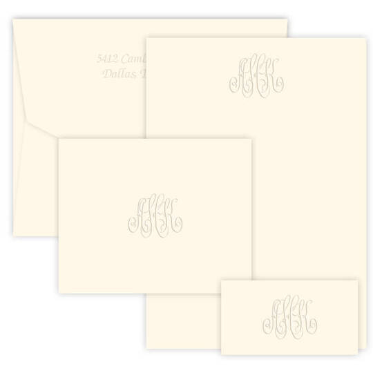Embossed Monogram Wardrobe